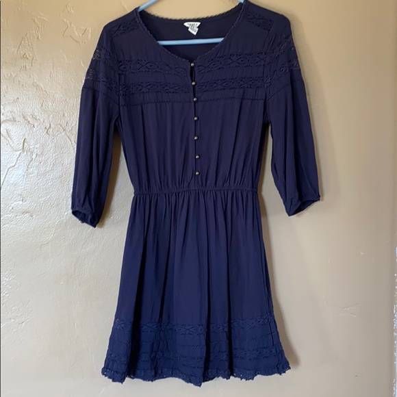 Blue peasant dress - Picture 2 of 7
